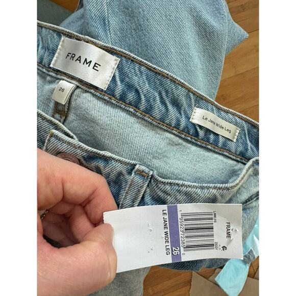 FRAME LE JANE WIDE LEG JEANS ZIGGY - Picture 9 of 9